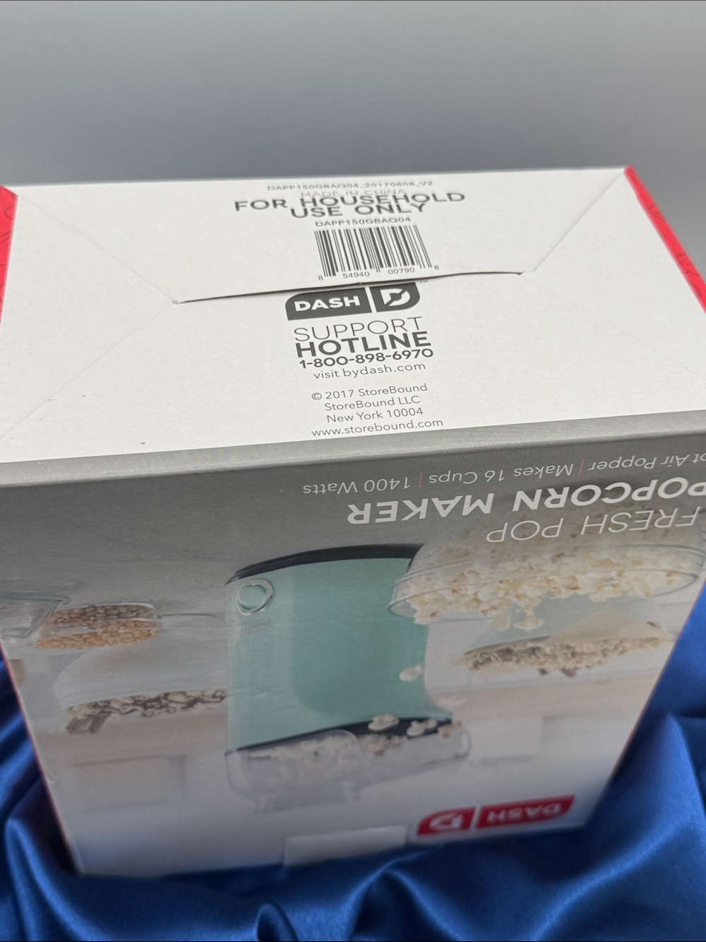 Dash Fresh Pop Hot Air Popcorn Maker in Mint NIB - Picture 5 of 5